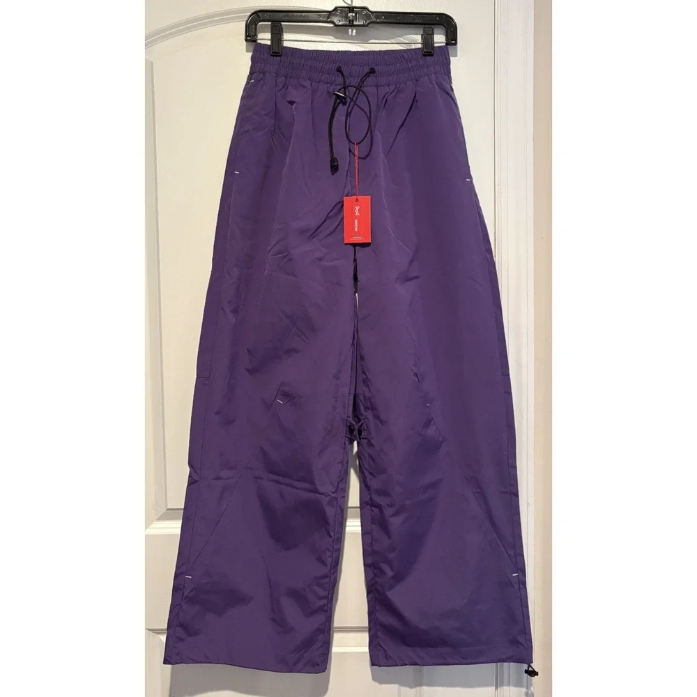 MIIOW Women's 2XL Jogger Sweatpants Purple Drawstring Japanese Tech-Wear NEW
